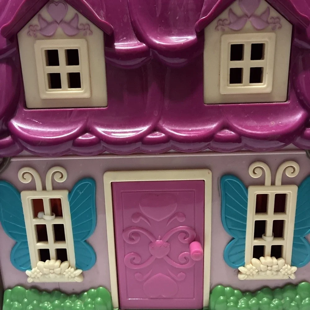 Li'l Woodzeez Country Cabin Cottage House Playset Only No Accessories 11x8x10.5